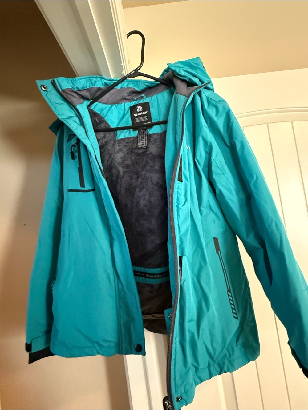 Wantdo Women's Teal Fully Lined Ski Coat
